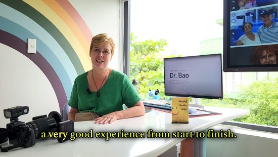 Mrs.Janene sharing after implant treatment in Dr.Bao Dental Clinic